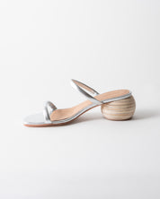 CHACHI HEELED SANDAL SILVER