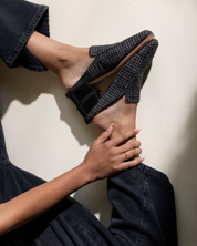 FELIX LOAFER MULE GREY TWEED