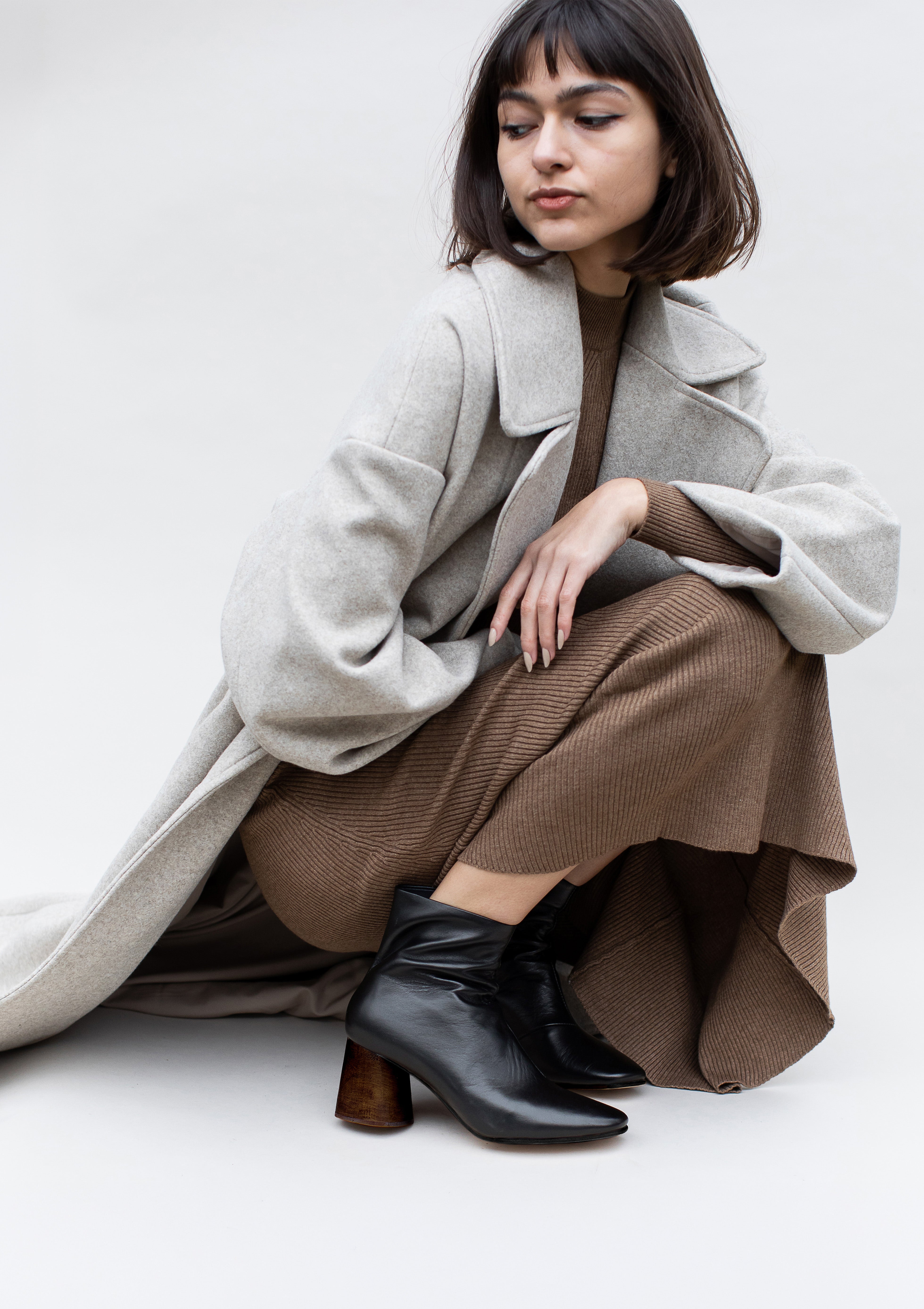 HARLOW BOOT COAL NAPPA