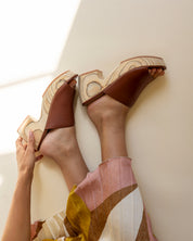 KATLYN CLOG SANDAL CINNAMON NAPPA