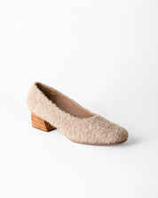 LUISA LOW HEEL OATMEAL ALPACA