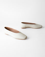 MARGAUX BALLET FLAT BONE NAPPA