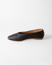 MARGAUX BALLET FLAT COAL NAPPA