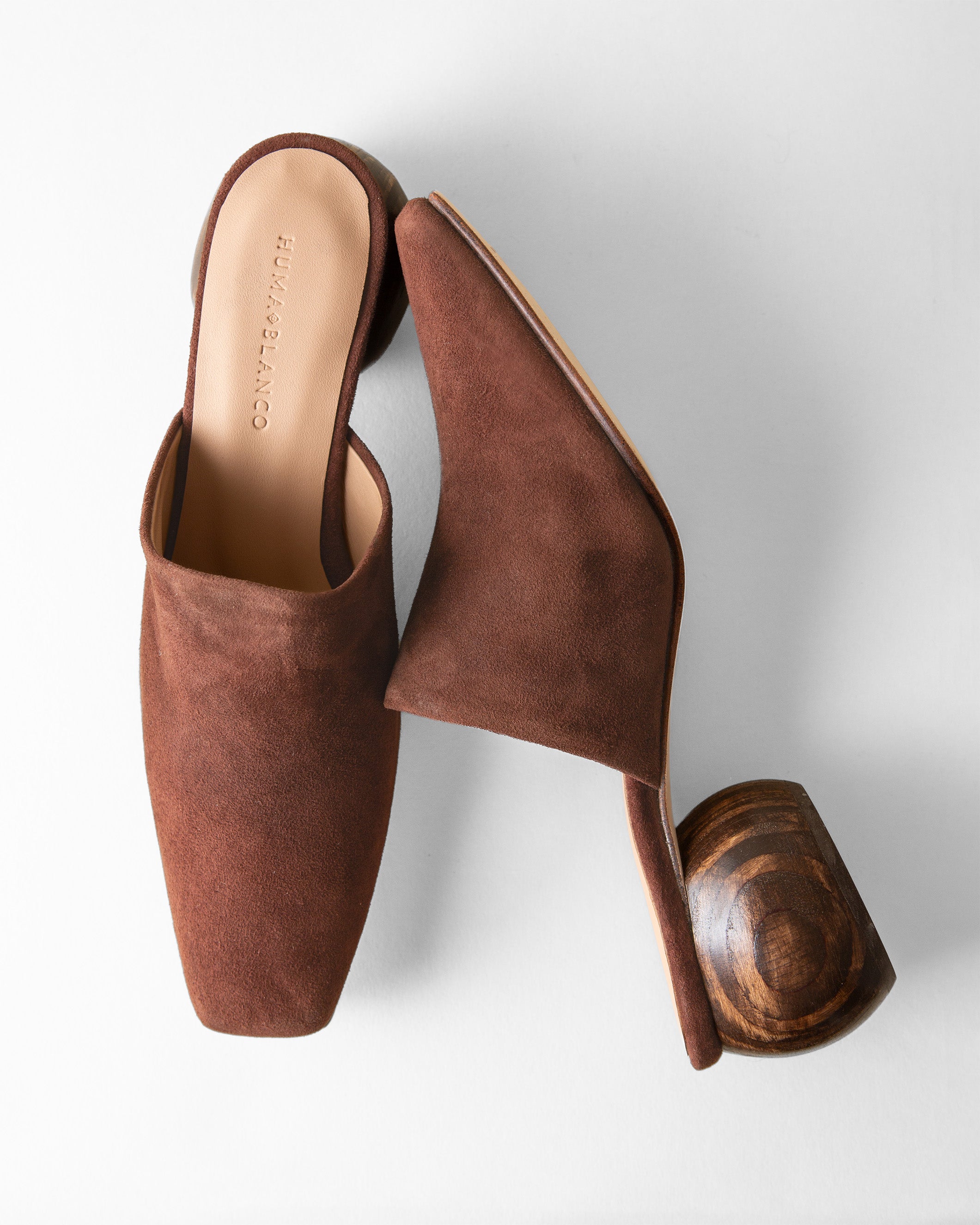 MINA MULE CHOCOLATE SUEDE