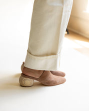 MINA MULE LATTE SUEDE