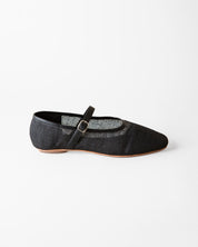 PENNY BALLET FLAT COAL JUTE