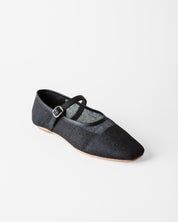 PENNY BALLET FLAT COAL JUTE