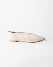 ZELDA POINTED TOE FLAT NATURAL JUTE